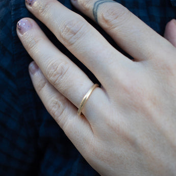 18K Smooth Wedding Band 2mm wedding bands Page Sargisson 