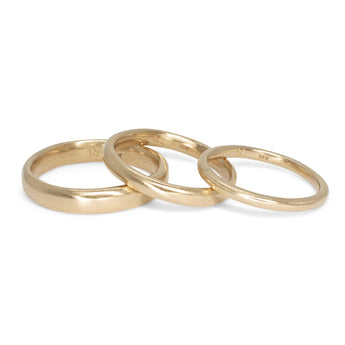 18K Smooth Wedding Band 2mm wedding bands Page Sargisson 