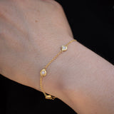 18K Diamonds by the Yard Bracelet - 7" Bracelet Page Sargisson 