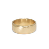 18K Smooth Cigar Band - Wide wedding bands Page Sargisson 