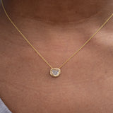 18K Diamond Half Moon Slider Necklace Necklace Page Sargisson 