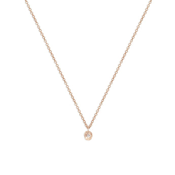 18K Diamond Dot Necklace Necklace Page Sargisson 18K Rose Gold 