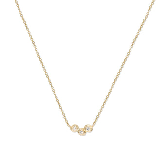 18K Triple Diamond Dot Necklace Necklace Page Sargisson 