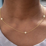 18K Diamonds by the Yard Necklace - 5 Diamonds Necklace Page Sargisson 