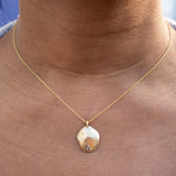 18K Organic Diamond Dome Necklace necklaces Page Sargisson 