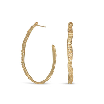 Phoebe Hoops Large Earrings Page Sargisson 10K Gold 