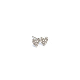 Teeny Tiny Double Stud Earrings Earrings Page Sargisson Double Heart Sterling Silver 