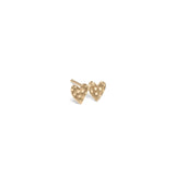 Teeny Tiny Double Stud Earrings Earrings Page Sargisson Double Heart 10KT Yellow Gold 