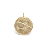 10K Zodiac Diamond Constellation Charms Necklace Page Sargisson Taurus 10 Karat Gold with Diamonds 