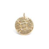 10K Zodiac Diamond Constellation Charms Necklace Page Sargisson Virgo 10 Karat Gold with Diamonds 