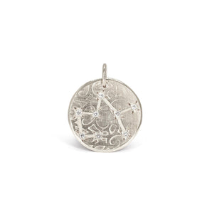 Silver Zodiac Diamond Constellation Charms Necklace Page Sargisson Sagittarius Sterling Silver with Diamonds 