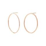 18K Large Oval Post Earring Earrings Page Sargisson 18K Rose Gold 