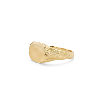 18K Petite Signet Ring Rings Page Sargisson 18k Yellow Gold 4.5 