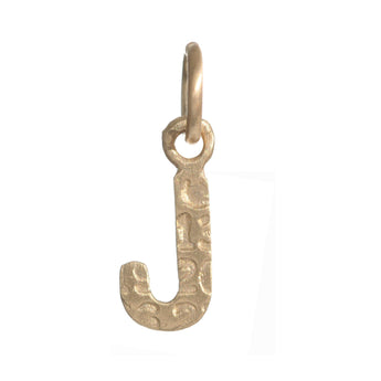 Block Letter Charm Necklace Page Sargisson 10K Gold J 