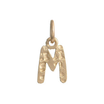 Block Letter Charm Necklace Page Sargisson 10K Gold M 