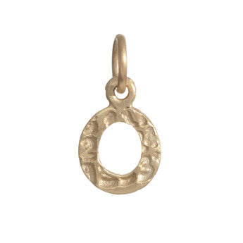 Block Letter Charm Necklace Page Sargisson 10K Gold O 