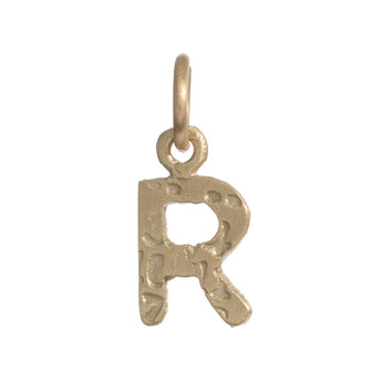 Block Letter Charm Necklace Page Sargisson 10K Gold R 