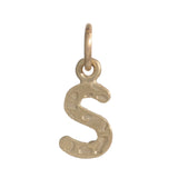 Block Letter Charm Necklace Page Sargisson 10K Gold S 