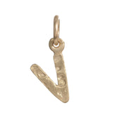 Block Letter Charm Necklace Page Sargisson 10K Gold V 