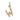 Block Letter Charm Necklace Page Sargisson 10K Gold W 