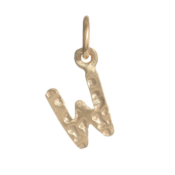 Block Letter Charm Necklace Page Sargisson 10K Gold W 