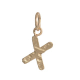 Block Letter Charm Necklace Page Sargisson 10K Gold X 