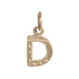 Block Letter Charm Necklace Page Sargisson 10K Gold D 