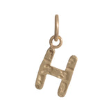 Block Letter Charm Necklace Page Sargisson 10K Gold H 