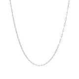 Staple Link Chain Necklace Page Sargisson Sterling Silver 16" 