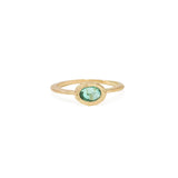 18K Oval Stone Ring in Emerald Rings Page Sargisson Stone Horizontal 4 