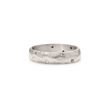 Perfect Band with 12 Diamonds Rings Page Sargisson Platinum 4 