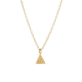 Teeny Tiny Necklace- Single Shape Necklace Page Sargisson 10K Gold Triangle 