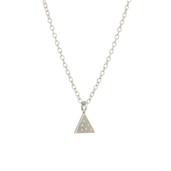Teeny Tiny Necklace- Single Shape Necklace Page Sargisson Sterling Silver Triangle 