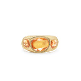 18K Three Sapphire Ring - Custom Rings Page Sargisson Orange Orange 