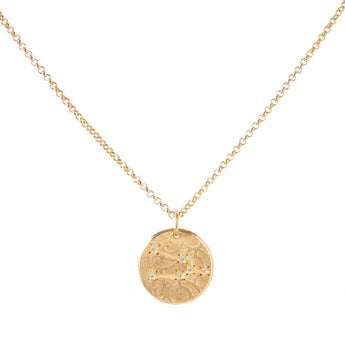 10K Zodiac Diamond Constellation Charms Necklace Page Sargisson 