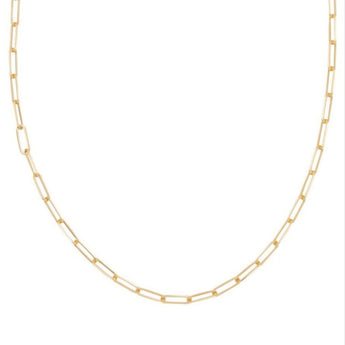 18K Medium Staple Link Chain Necklace Page Sargisson 