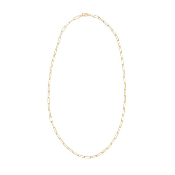 18K Small Staple Link Chain Necklace Page Sargisson 