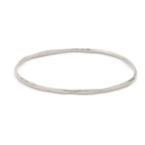 Hammered Bangle in Silver Bracelet Page Sargisson Single Bangle 