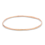 18K Hammered Bangle Bracelet Page Sargisson 18K Rose Gold Standard 