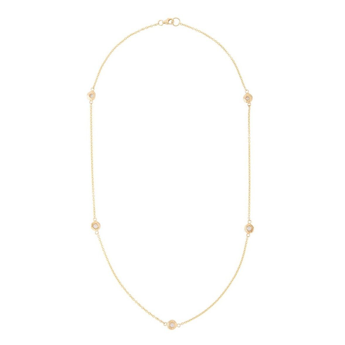 Handmade diamonds by the yard necklace 18" long.