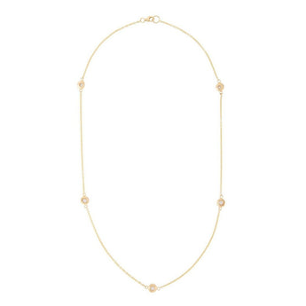 18K Diamonds by the Yard Necklace - 5 Diamonds Necklace Page Sargisson 