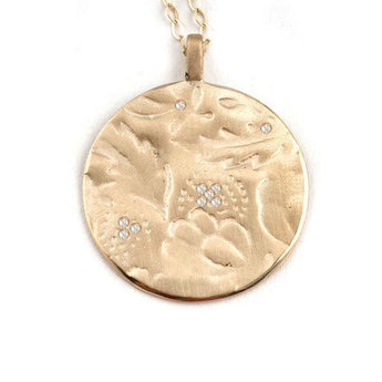 Tulips Pendant Necklace Necklace Page Sargisson 10KT Gold with Diamonds 